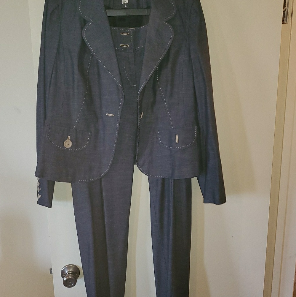 Denim Ann Taylor Loft pantsuit